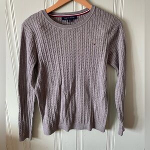 🔊 Tommy Hilfiger | Grey Cable Knit Sweater